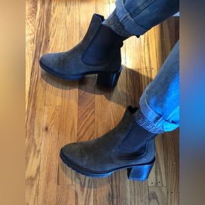 Brown suede Thursday boot company ankle boots